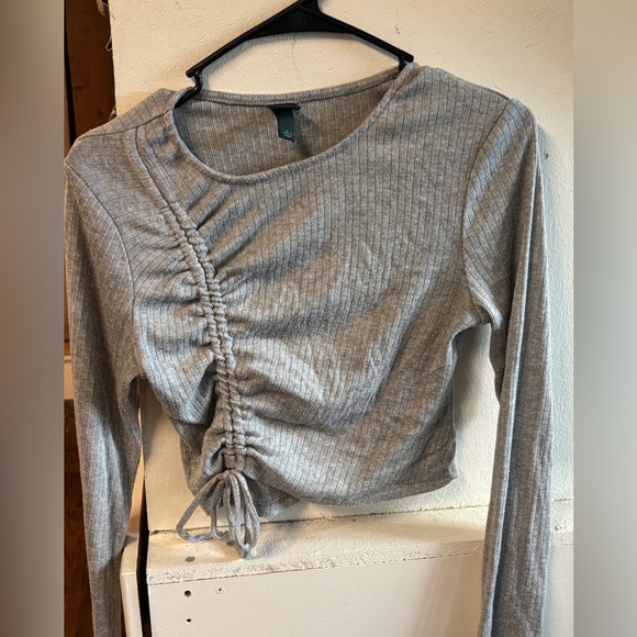 Wild Fable Light Gray Knit Top - Picture 1 of 2